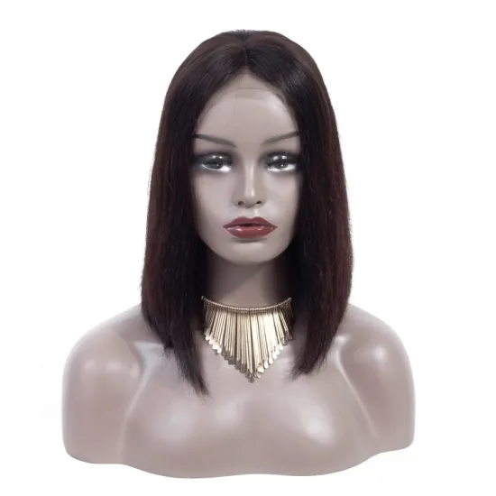 Short Bob Wig Brazilian Straight Lace Front Human Hair Wigs Remy Hair Bob Wig With Boby Hair Pre Plucked Bleached Knots