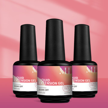 Low Heat Private Label LED/UV Gel Nail Builder - 15ml Non-Sticky Clear Jelly Gel for Extensions