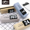 Number work hard series square shape pencil case