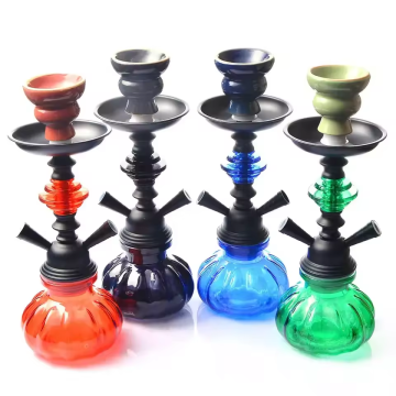 Wholesale Small Size Double Hose Pumpkin Shisha Hookah Set - Ready to Ship