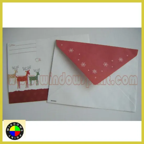 Holiday gift envelope