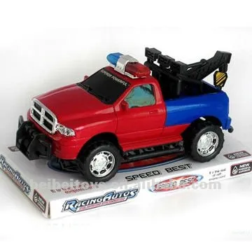 Pickup Style Children Plastic Frictional Police Toy Car