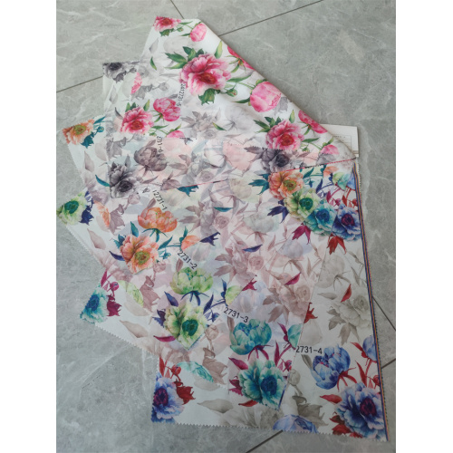 Tissu en mousseline imprimé en polyester d&#39;été léger