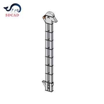 Vertical Gravity Conveyor and TD Belt Elevator for Fly Ash and Cement: SD CAD Brand Outlet Solutions for 12-35 m3/h Capacity