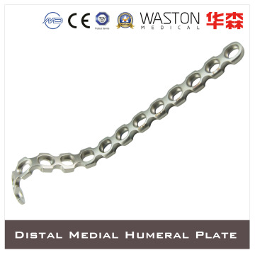 Distal Medial Humeral Plate II Made of Titanium or Stainless Steel (Ti/SS)
