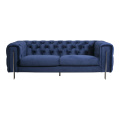 ผ้ามินต์สีเขียว Chesterfield Tufted Velvet Couchs