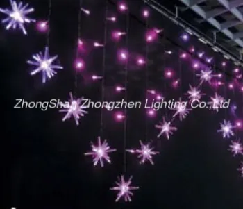 Long lifespan 12W LED 3D snowflake icicle light