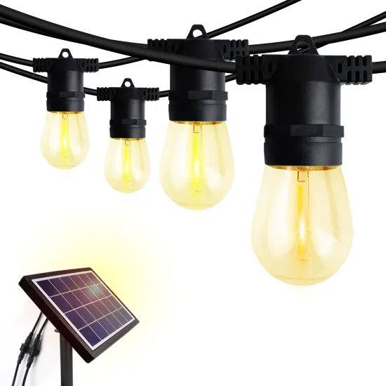 100FT Solar LED String Lights with Four Adjustable Brightness Levels