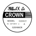 Crown 24 V DC Cooling Fan 80x80x25