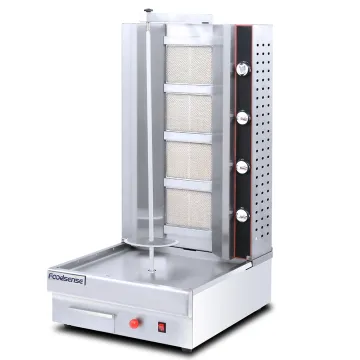 2020 Hotpoint Commercial Stainless Steel Kebab Boneless Chicken Portable Gas Shawarma Grill