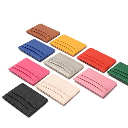 Multi-color 2 Pack Slim Minimalist Wallet Card Holder