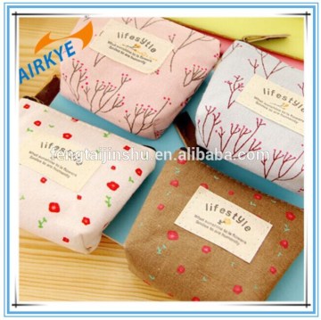 New Women's Small Canvas Purse Zip Wallet Lady Coin Case Bag Handbag Key Holder
