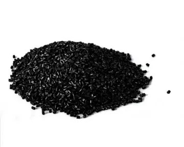 Yarn using in-situ bright polyamide 6 black flakes