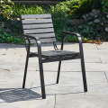 Sleek Aluminum Outdoor Armchair