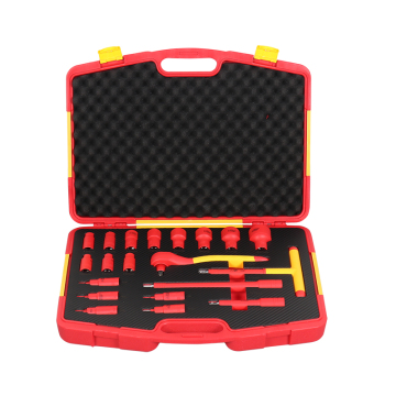 Kunci pas soket berinsulasi 20-piece dengan set alat pegangan T-shape