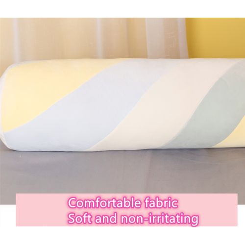 Rainbow Color Contrast Color Leg Pillow Bedside Rainbow Cushion Sofa Cylindrical Lumbar Pillow Manufactory