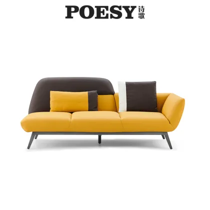 High class home furniture leather sofa for villa