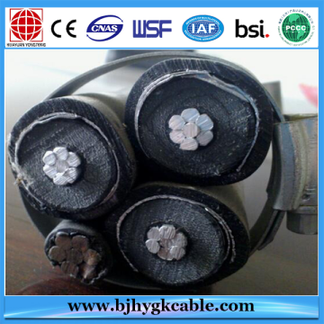 Câble en aluminium d'écran de fil du conducteur XLPE en aluminium 24KV