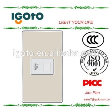 America style 1gang america RJ11 telephone TEL socket alluminum frame