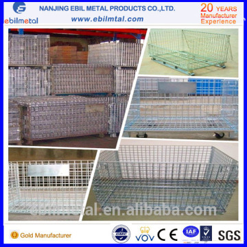 Warehouse galvanized wire mesh containers/Wire mesh cages, from China