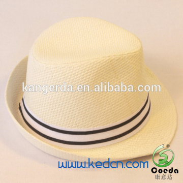 WHITE FEDORA HAT