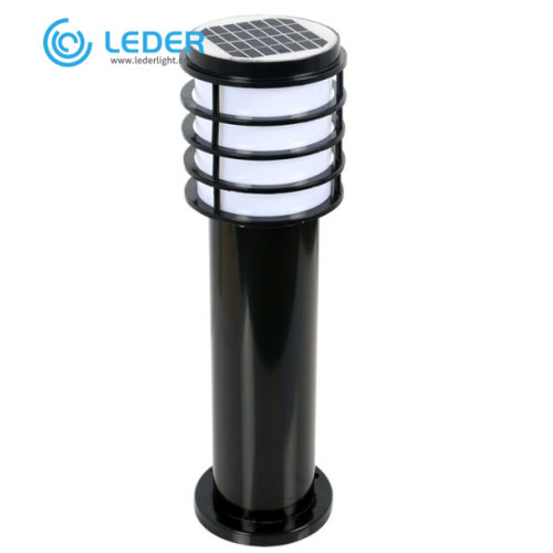 LEDER Dekoration Modern LED-pollarlampa