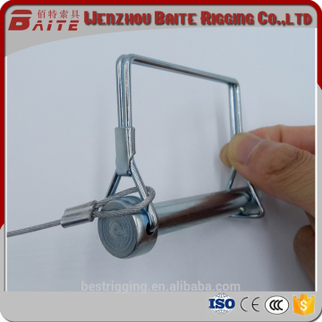 Wenzhou Baite Rigging Hardware Custom D-Shape Steel Pin With Wire Rope
