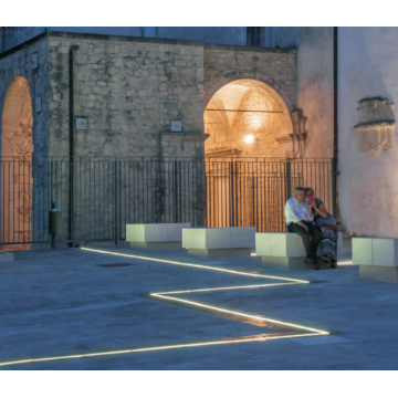 Escaleras empotradas cuadradas Luces de cubierta subterráneo lineal