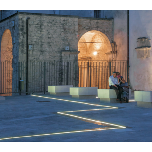 Escaleras empotradas cuadradas Luces de cubierta subterráneo lineal