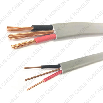 Bvvb Electrical Wire 2/3 Cores Flat Cable 1/1.5/2/2.5/3/3.5/4mm2