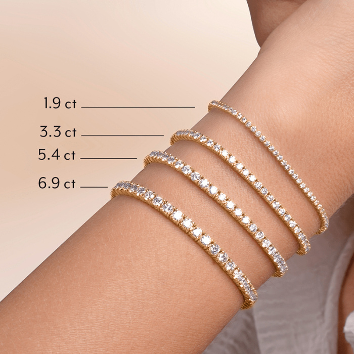 Gelang Berlian Makmal Penjepit Keselamatan Berganda 9K Mampan