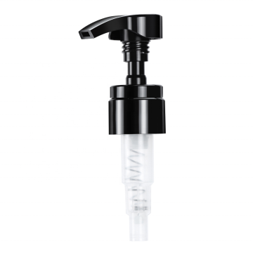 Chinese factory wholesale screw up down 28 410 shampoo soap plastic black smooth lotion pump dispenser