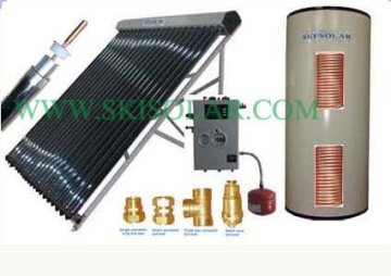 solar heating systems: split solar system with double Heat Exchangers