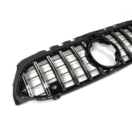 Abs Silvery Chrome Front Mesh Car Grille for Mercedes Benz W177 2019 GT