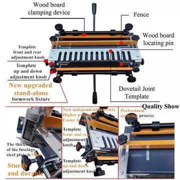 Dovetail Jig and Tenoner Machine for Wood Jointing