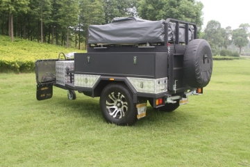 Caravans and motorhomes Travel Trailer motorcycle Camper Trailer with Roof Top Tent