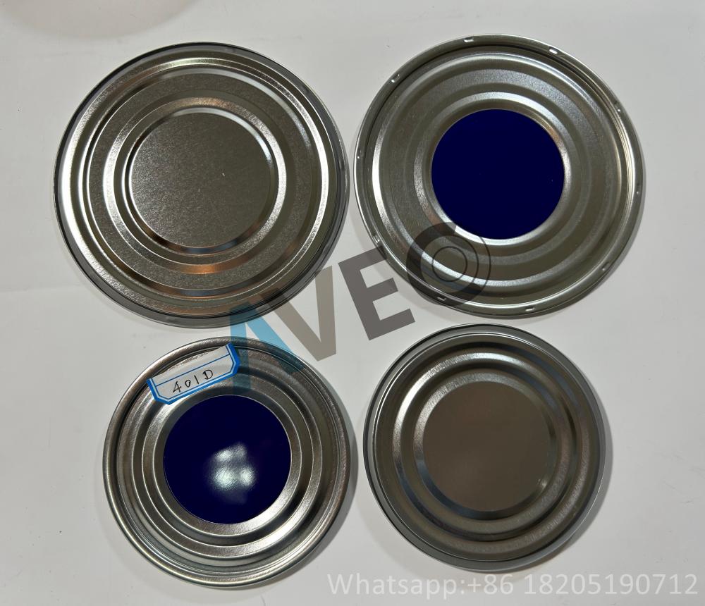 502 DIA 127mm Blue Dot Desimple End Tinplate