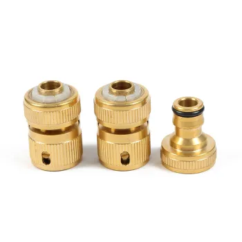 Supplier Selling 3-Piece Set of High-Quality Copper Garden Connectors and Hose Adapters