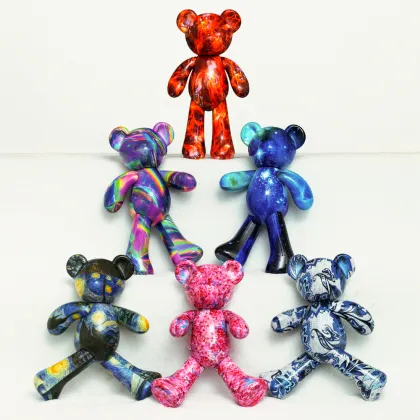 Wholesale Tide Play Handicraft Dazzling Dida Bear Home Decorations