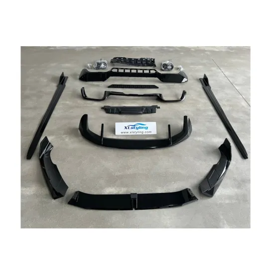 BMW X3 G01 LCI GLOSS BLACK Knight Front Lip, Rear Diffuser, Side Skirts Body Kit