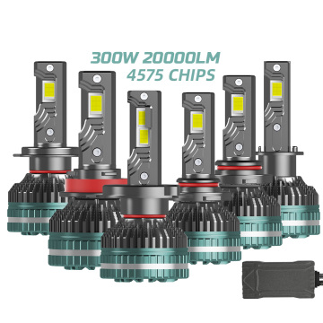 Super Bright 300W 20000LM LED Headlight Bulbs for H1, H4, H7, H11, H13, 9007
