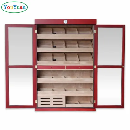 Spanish Cedar Wood Electric Cigar Humidors Cabinet for 4000 Cigars
