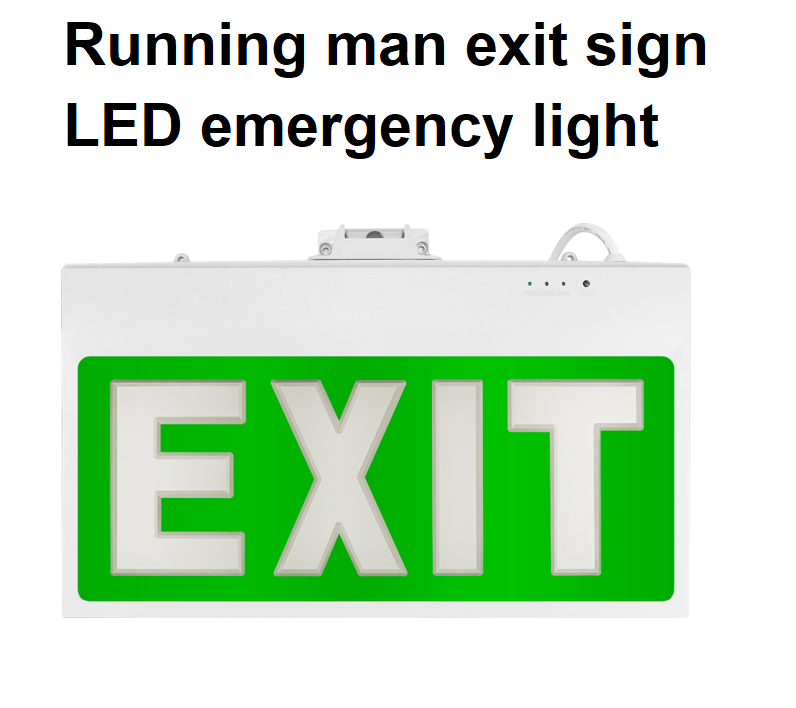 LED-Ausstiegszeichenleuchte mit Kunststoffrahmen