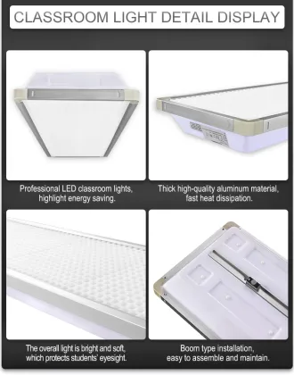 LED Classroom Light 36W Grille Student Eye Protection Blackboard Lights Grid Anti-Glare School Pendant Lamp