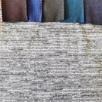 100% Polyester Grey Soft Two Tone Fleece