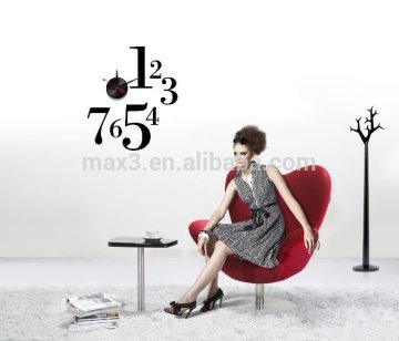 2017 Small manufacturing ideas metal wall sticker clock