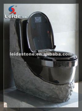 Absolute black granite toilet