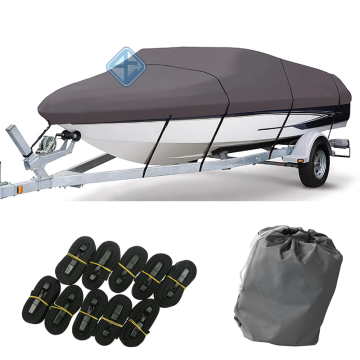 Customized 600D wasserdichtes Polyester Anti-UV-UV-PU-Beschichtungs-Anhänger-Anhängerabdeckung