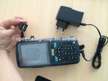 portable handheld tablet pc with rs232 port rfid reader 3.5inch display industrial pda