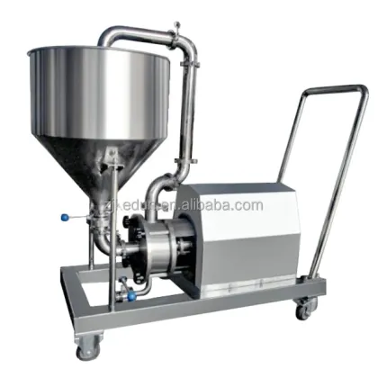 KEDUN Portable Industrial Food Emulsifier Pump Mixer with Hopper